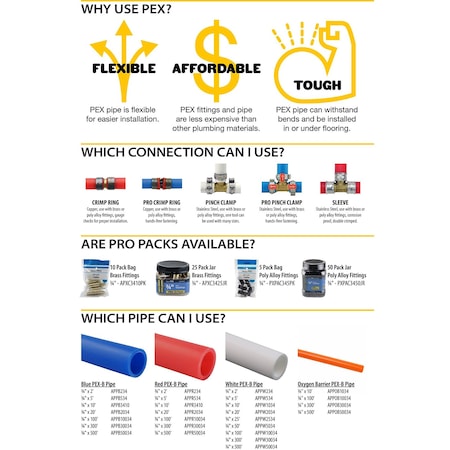 Apollo 3/4 in. Brass PEX Barb Coupling APXC3434